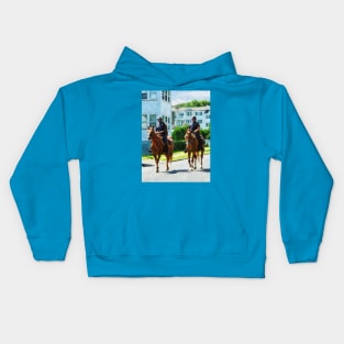 Police - Two Mounted Police Kids Hoodie